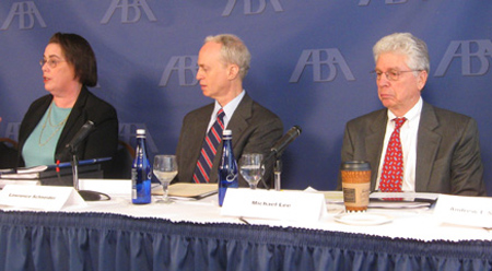 Report authors and ABA members discuss the immigration court system - Photo: ABA.