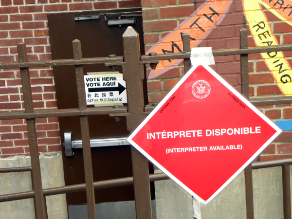 Interpreters were available at the polling stations in Greenpoint, Brooklyn - Photo: Ewa Kern-Jedrychowska