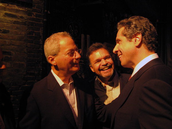 Andrew Cuomo with Fernando Ferrer and state Assemblyman Felix Ortiz - Photo: Catalina Jaramillo