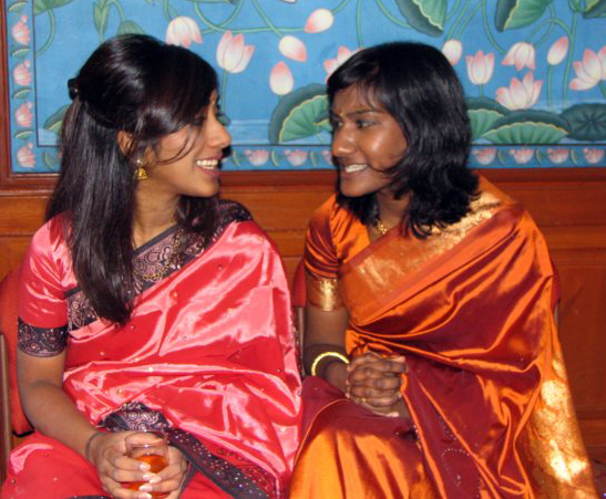 The author (right) and her sister
