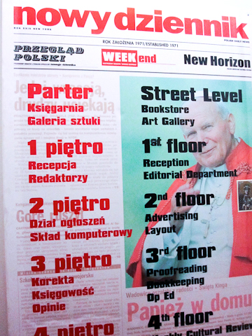 Nowy Dziennik, a paper serving the Polish immigrant community of New York City - Photo: Jocelyn Gonzales