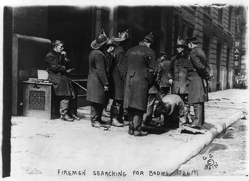 Firemen at the Triangle Shirtwaist Factory Fire (Photo: Library of Congress)