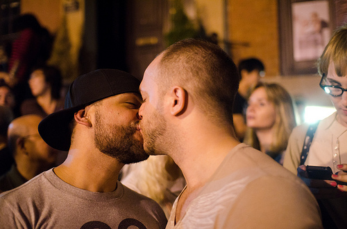 Celebrations after the passage of same-sex marriage legislation in New York
