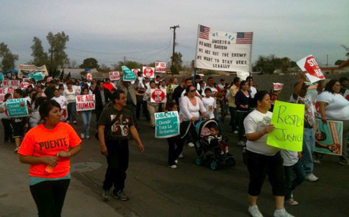 A recent march for immigrant rights in Arizona - Photo: Detention Watch Network.