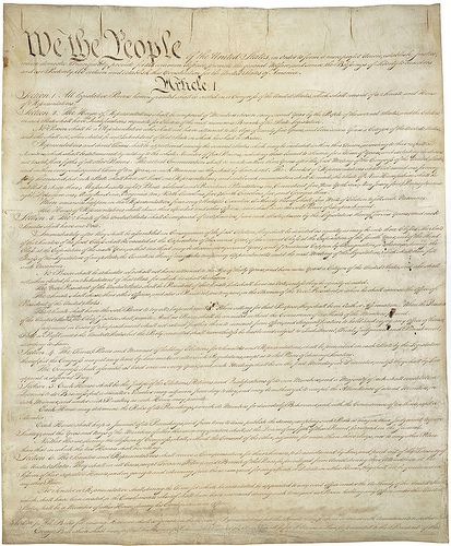 U.S. Constitution - Photo: Chuck Coker/flickr