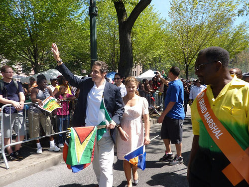 Andrew Cuomo, candidate for New York Governor, at the West Indian Day Parade - Photo: Azi Paybarah
