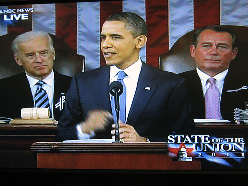 President Obama delivering his 2011 State of the Union address - Photo: Robert Couse-Baker