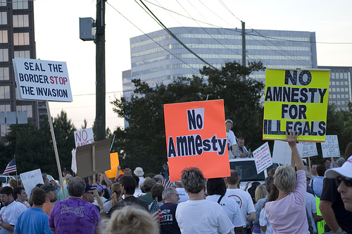 A 2007 anti-immigration rally in Georgia