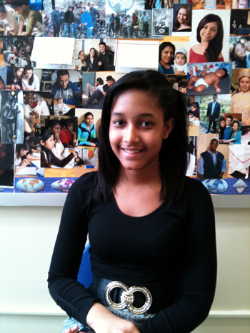 Winnie Morales, 15, a student at Manhattan International High School