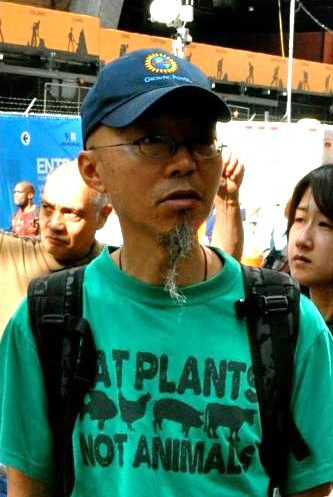 Peter Lew at Occupy Wall Street (Photo: Elton Lugay)