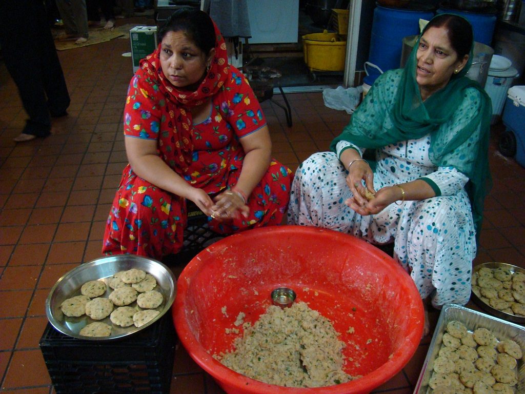 Sikh Gurudwara women cooking