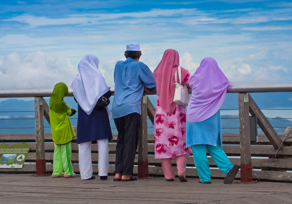 Colorful Muslim Family